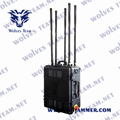 Emittente di disturbo portatile 3G 4G LTE 4G Wimax 5G WIFI 1200W 1000m del segnale di CDMA PCS
