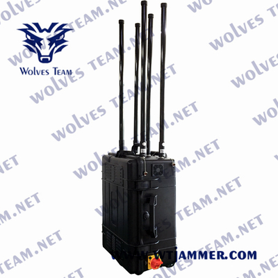 Emittente di disturbo portatile 3G 4G LTE 4G Wimax 5G WIFI 1200W 1000m del segnale di CDMA PCS