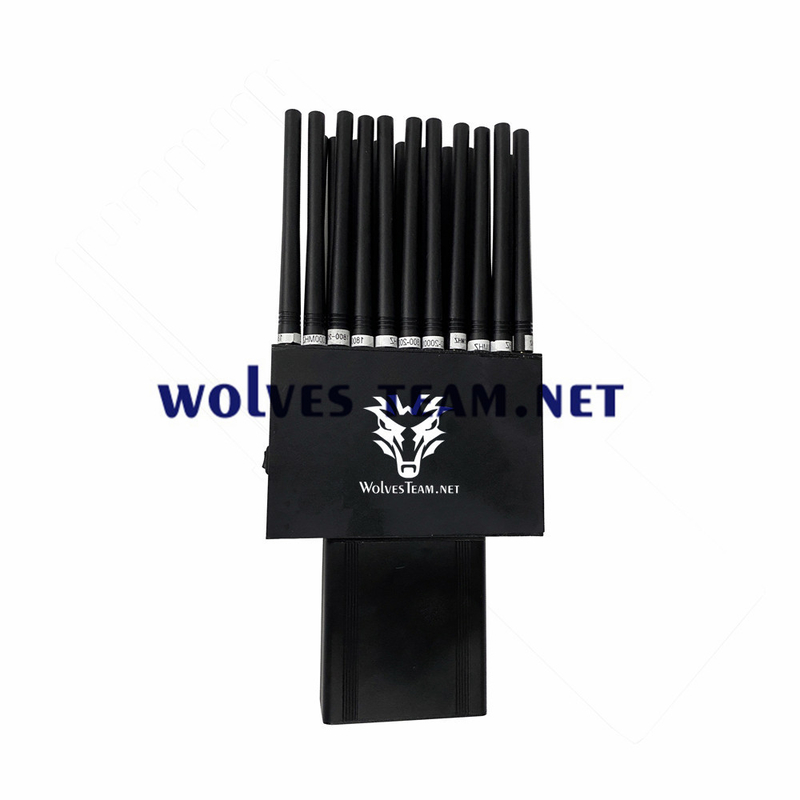 Emittente di disturbo senza fili tenuta in mano portatile GSM CDMA 3G 4G 5G WiFi del segnale di 22 antenne
