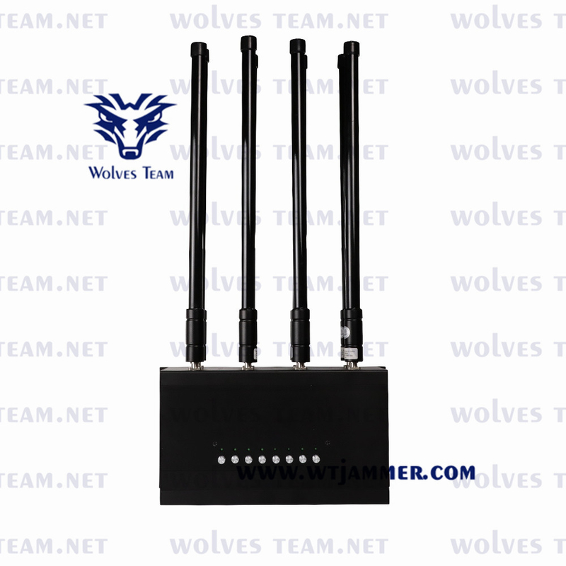 8 bande di segnale telefonico jammer 175w wireless RF Wifi2.4g Wifi 5.8g Cdma 3g 4g