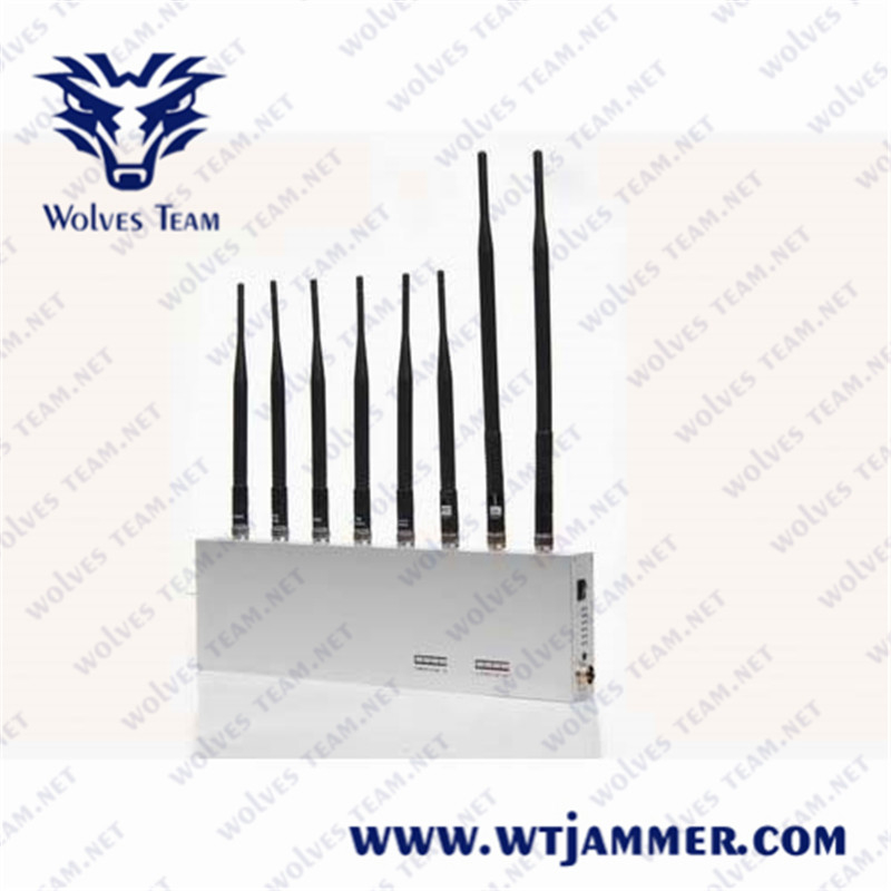 8 antenne 8 bande blocco jammer di segnale 3g 4g gps Wifi 2.4g bloccante