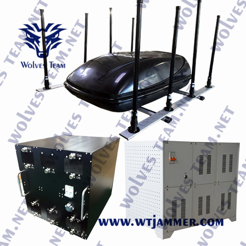 6 bande WiFi ad alta potenza1,2 g WiFi2,4 g WiFi5,8 GSM900 Ghivehicle Drone Jammer