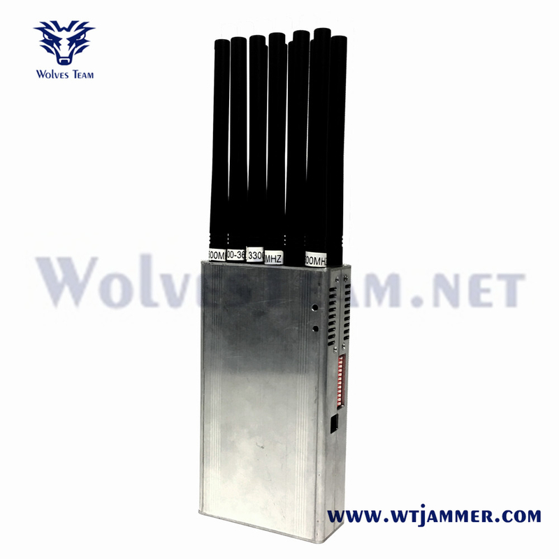 14 antenne portatili Signal Jamme Vendite di fabbrica per 3G 4G 5G WiFi UHF VHF GPS Lojack segnale di telefono cellulare jammer