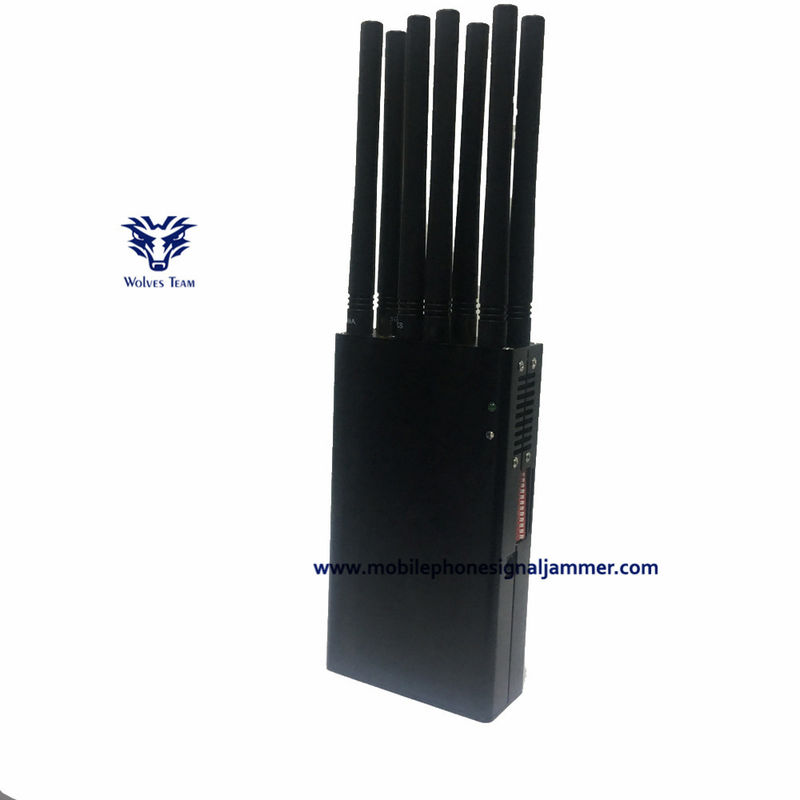 Emittente di disturbo portatile del segnale del telefono mobile dell'antenna 10 PCS CDMA 3G 4G 5G WiFi GPS Signal Jammer