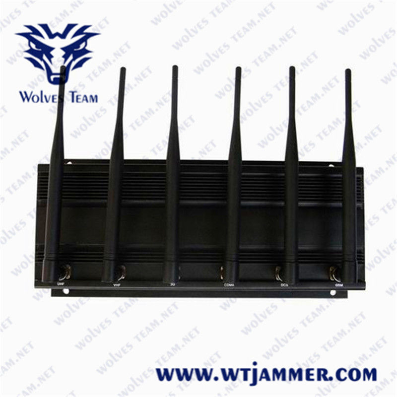 8 bande 3G potente regolabile 4G tutta l'emittente di disturbo di WIFI GPS Lojack del telefono cellulare