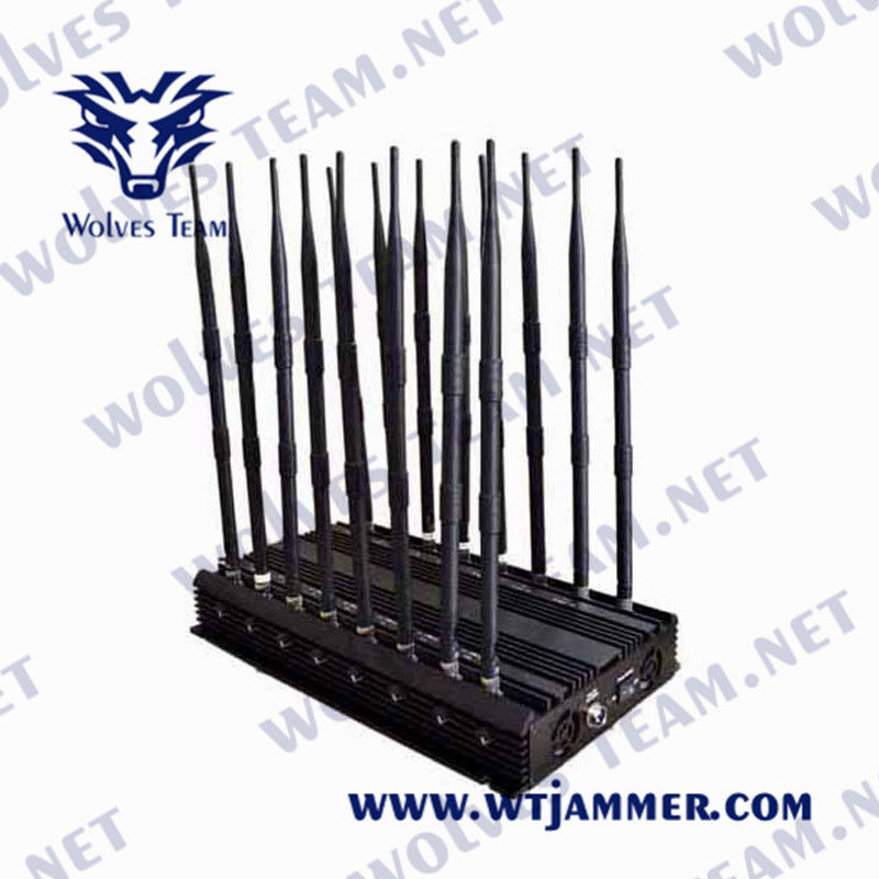 18 bande Lojack 48W 5.2G 5.8G 5G tutta l'emittente di disturbo del segnale del telefono cellulare