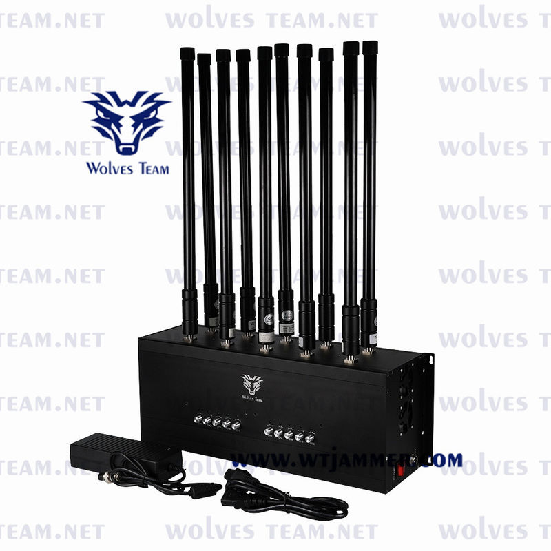 10 emittente di disturbo mobile portatile del segnale di WIFI GPS Lojack dell'emittente di disturbo di GSM CDMA delle bande