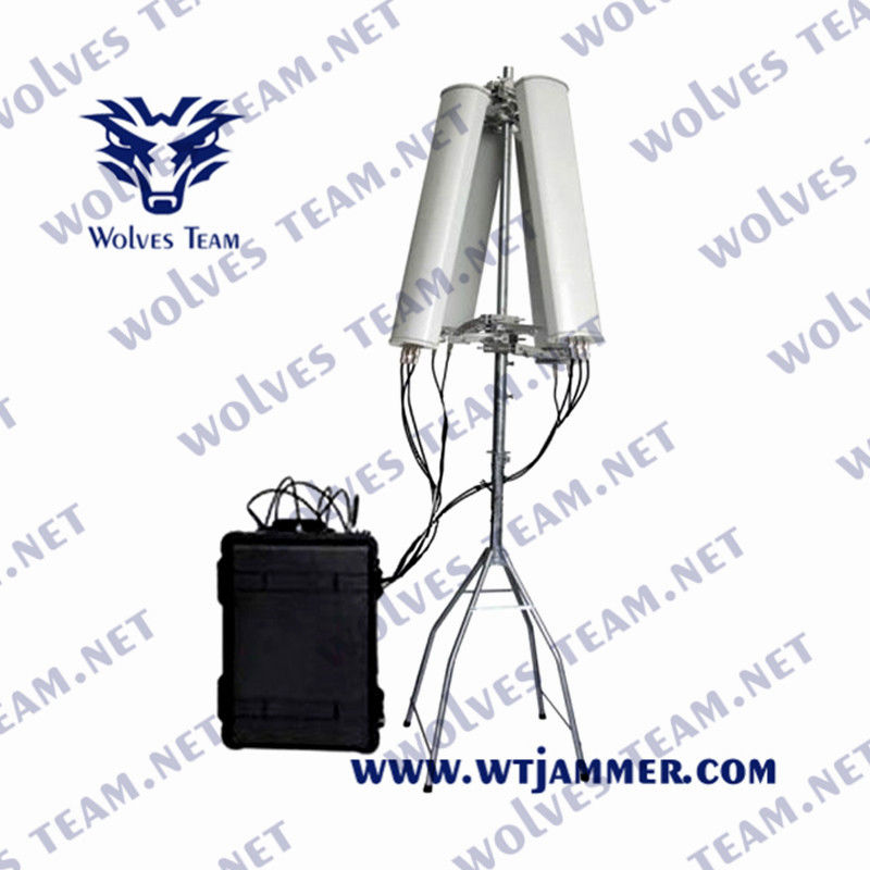Emittente di disturbo 900W di frequenza ultraelevata di VHF del pellicano IP65 di UMTS WCDMA per il convoglio militare del veicolo di VIP
