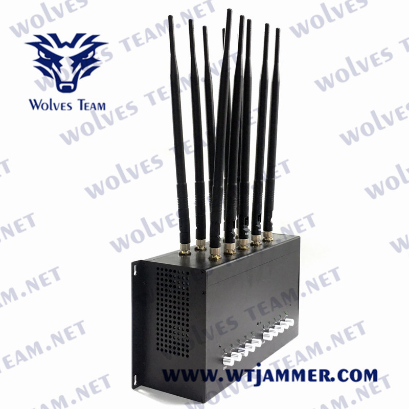 emittente di disturbo CDMA GSM del DCS PHS 4G 5G dell'emittente di disturbo 3G del telefono cellulare 90W con l'adattatore di CA