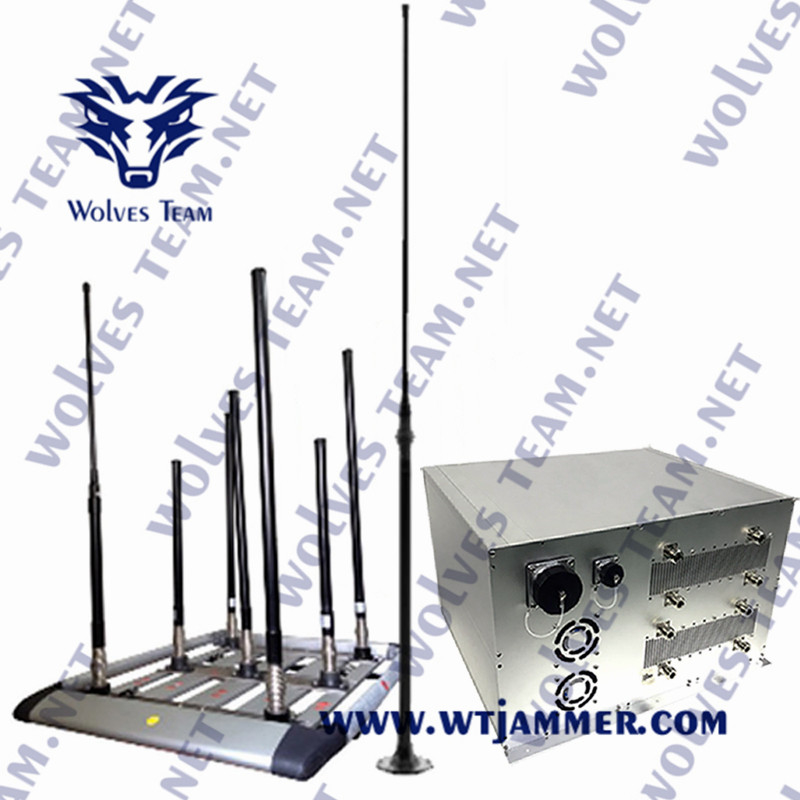 frequenza ultraelevata GPS 4G 5G di VHF di WIFI dell'emittente di disturbo della bomba di 330W IED con il sistema del convoglio della DDS