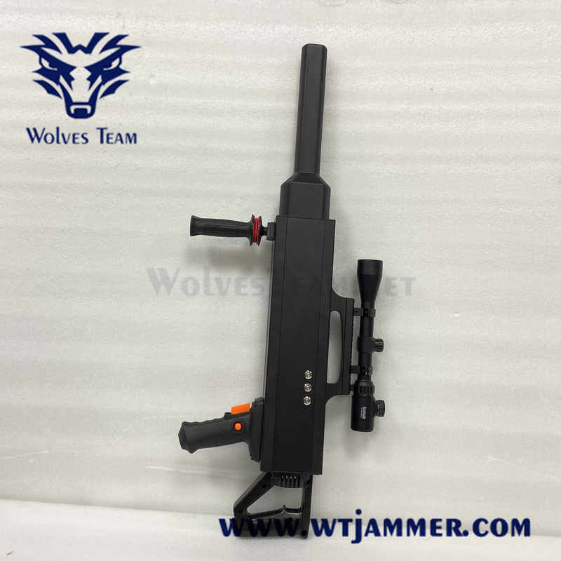 L'anti pistola interurbana dell'emittente di disturbo del segnale del fuco del Uav modella il telescopio DC-24V 8AH del laser di IR costruita in batteria