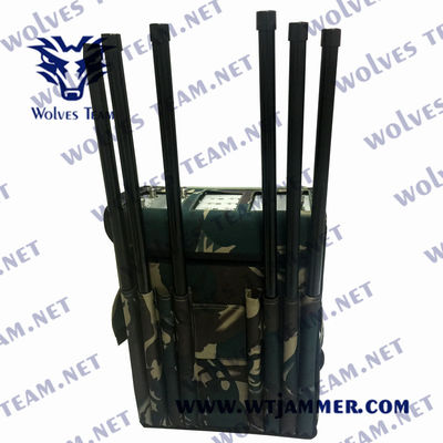 Zaino 5G Wireless Signal Jammer Anti-Esplosione con alloggiamento Metallico 100 metri