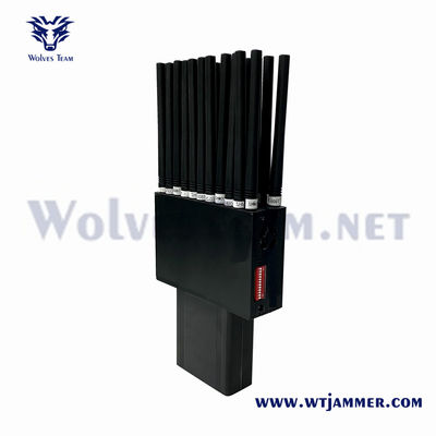 22 bande 2G 3G 4G 5G L1 L2 L5 Lojack WiFi GPS Jammer RF 315 / 433 / 868MHz