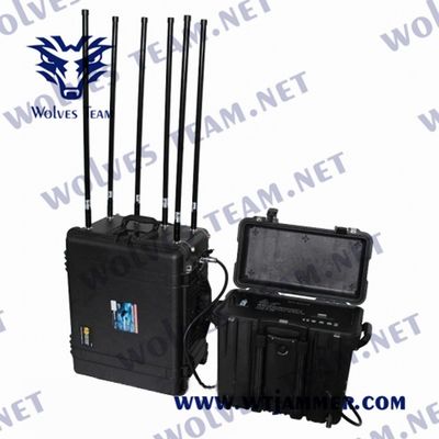Bomba portatile di WiFi GPS GSM IED dell'emittente di disturbo del segnale di VHF di frequenza ultraelevata di alto potere