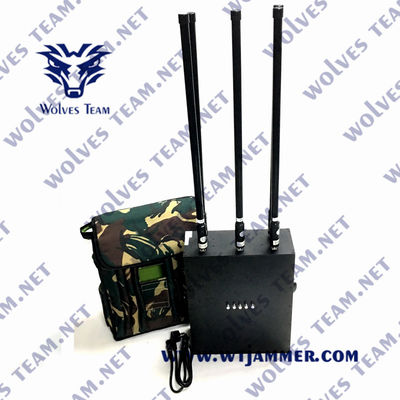 Gamma di Bnads fino a 200m dell'emittente di disturbo 10 di segnale WiFi di alto potere 120W