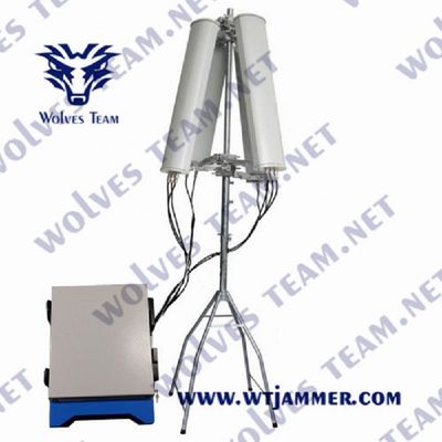 550W 6 bande impermeabile anti-drone jammer WT902806D per la sicurezza all'aperto