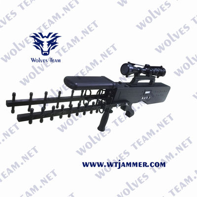 Militare anti UAV Drone Jammer WIFI GPS RF Controllo Segnale Blocker Portatile fino a 4500 metri