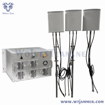 Directional antenna Stationary Military Anti UAV Drone Jammer WIFI2.4 WIFI5.8 GPS RF Control Signal Blocker 6000 meters