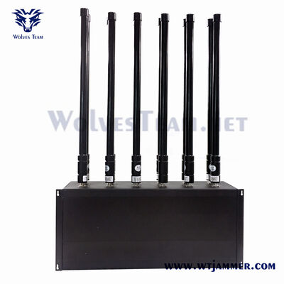100W 12 canale tabletop signal jammer copre WiFi 2.4G 5.8G e 5G
