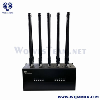 L'emittente di disturbo da tavolo a 10 bande blocca il GPS L1 L2 WiFi 2G-5G