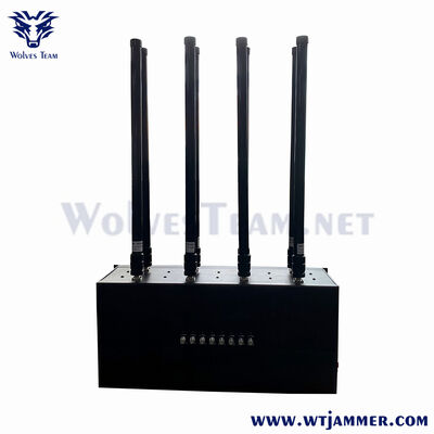 Il jammer WiFi GPS da tavolo a 8 bande copre Lojack Bluetooth e 5G
