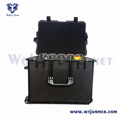 10 bande 600W High Power Portable Signal Jammer GSM 3G 4G 5G Mobile Phone Blocker