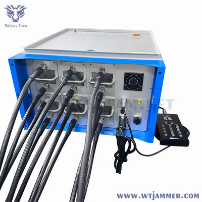 Full Band 12 Channels 600W Signal Jammer Support GSM CDMA 3G 4G WiFi VHF UHF Blocking