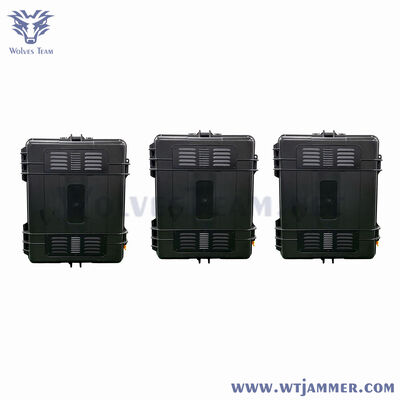 10 canali 70W Portatile Full Band Telefono cellulare GPS Wi-Fi Signal Jammer per schermatura in tutti gli scenari