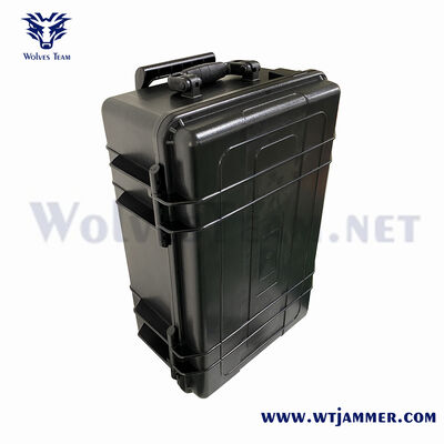 Valigia trolley portatile a 4 canali da 25 W. Blocco del segnale di tutte le frequenze per la schermatura della privacy domestica