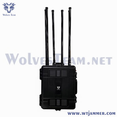 8 canali 600W Trolley High Power Signal Jammer Blocco 5G/4G/3G/2G/WiFi