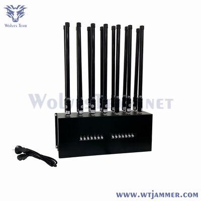 8 bande 600W Telefono cellulare di grado industriale e bloccante del segnale wireless per la sicurezza interna