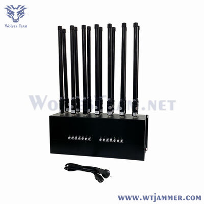 10 bande 600W Dispositivo di interferenza del segnale Wi-Fi/Bluetooth/GPS