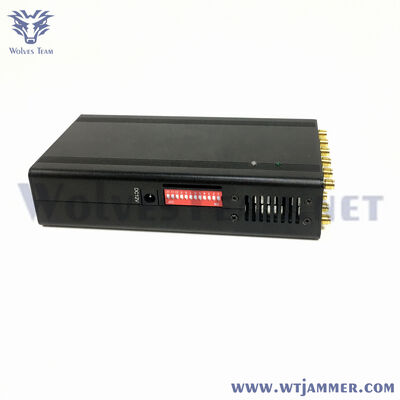 12 antenne 12 watt portabile potente cellulare/GPS/4G/WiFi segnale jammer, UHF VHF segnale jammer