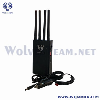 Emittente di disturbo tenuta in mano CDMA GSM DCS PCS 3G del segnale del telefono cellulare GPS da 4 antenne