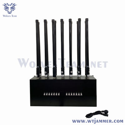 WT101H10-14 tipo da tavolo 140W 14bands antenna jammer 10W/bands Omni