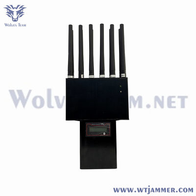 Portable Full-Band Signal Jammer 16 Antenne per cellulari anti GPS Wifi
