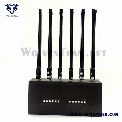 120W 12-Band Desktop Signal Jammer Blocks 2G 3G 4G 5G WiFi GPS for Exam Halls Conference Rooms