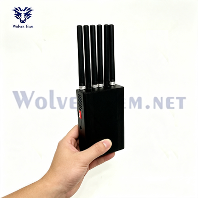 Disturbatore di segnale portatile 6 Antenna Bluetooth WiFi GPS 3G 4G LTE Per piccoli spazi interni