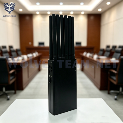 12 Bande Selezionabili 12W Jammer Portatile per Segnali 3G 4G 5G Cellulare WiFi Telecomando per Siti di Negoziazione Privata