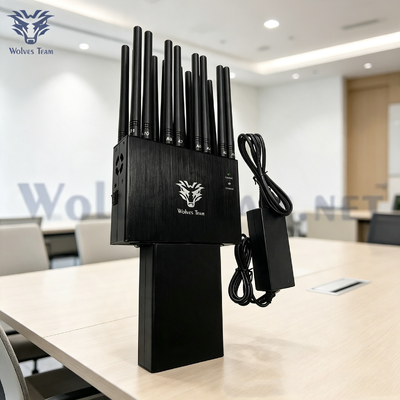 Portable WiFi Signal Jammer Multi Antenna Handheld Blocker For Confidential Rooms