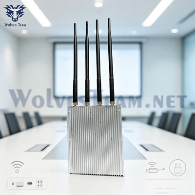 Jammer di segnale WiFi 2.4G 5.8G con raggio di schermatura da 20-50 metri, dispositivo per bloccare interferenze e rumori degli altoparlanti wireless