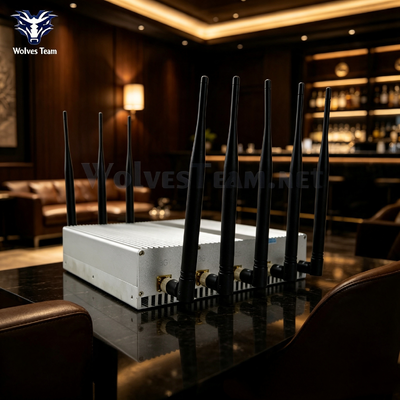 Frequenza personalizzata 8 Band 40W Desktop Signal Blocker Cellulare E GPS Location Tracking Jammer per luoghi riservati in Sudafrica