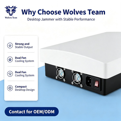 Disturbatore di Segnale Desktop Multi-Banda da 60W Copre 2G 3G 4G 5G WiFi Tutte le Frequenze Cellulari