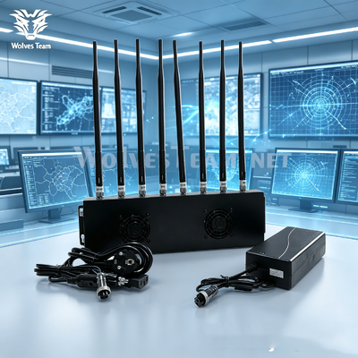 Telefono ad alta potenza a 8 antenne e bloccante del segnale GPS per locali sicuri e riservati o per le forze dell'ordine