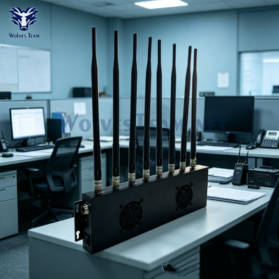 8-Antenna High Power Phone & GPS Jammer Signal Blocker per Studi di Ricerca e Sviluppo Confidenziali