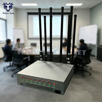 Blocco Segnale Wireless a 8 Antenne Omni direzionali Regolabili per Riunioni Governative e Attività di Forze dell'Ordine