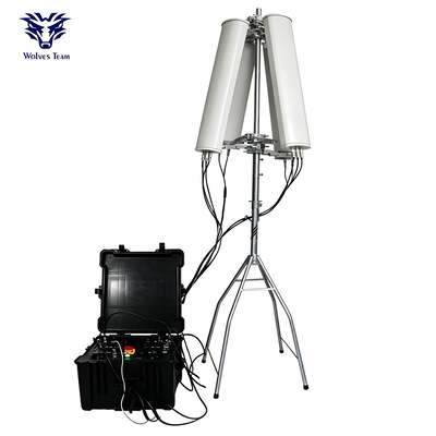 400W 8-Bande Jammer Portatile per Droni con Raggio di 2000m per Contromisure UAV