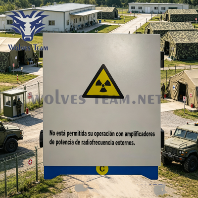 240W Alta potenza 12 bande all'aperto impermeabile GSM cellulare e Wi-Fi anti-drone segnale interferitore per le forze armate Camp perimetro di sicurezza
