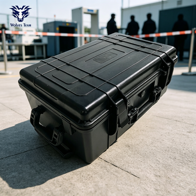 Sistema di soppressione del segnale in valigia anti-drone e antideflagrante per eventi temporanei all'aperto ad alto profilo