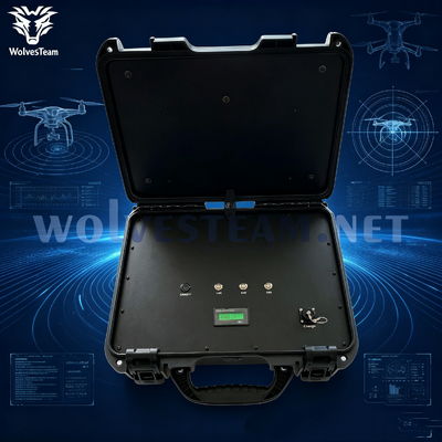 Lightweight Portable 3‑Channel Anti‑Drone Signal Suppression Device Built‑in Rechargeable Battery For Outdoor Emergency Deployment